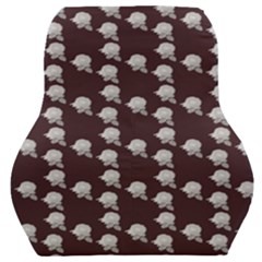 White Rose In Maroon Car Seat Back Cushion  by snowwhitegirl