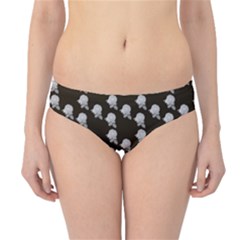 White Rose In Brown Hipster Bikini Bottoms by snowwhitegirl