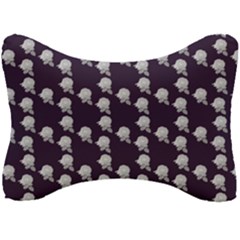 White Rose In Purple Seat Head Rest Cushion by snowwhitegirl