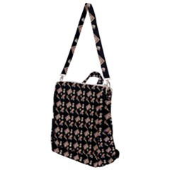 Robin Art Black Pattern Crossbody Backpack by snowwhitegirl