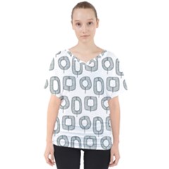 Forest Patterns 16 V-neck Dolman Drape Top by Sobalvarro