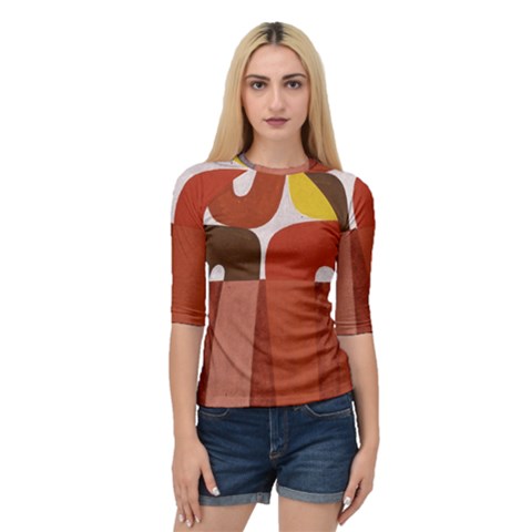 Sophie Taeuber Arp, Composition À Motifs D arceaux Ou Composition Horizontale Verticale Quarter Sleeve Raglan Tee by Sobalvarro
