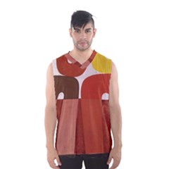 Sophie Taeuber Arp, Composition À Motifs D arceaux Ou Composition Horizontale Verticale Men s Basketball Tank Top by Sobalvarro