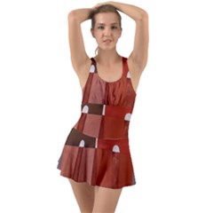 Sophie Taeuber Arp, Composition À Motifs D arceaux Ou Composition Horizontale Verticale Ruffle Top Dress Swimsuit by Sobalvarro