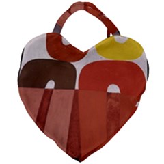 Sophie Taeuber Arp, Composition À Motifs D arceaux Ou Composition Horizontale Verticale Giant Heart Shaped Tote by Sobalvarro