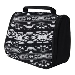 Black And White Modern Ornate Stripes Design Full Print Travel Pouch (small) by dflcprintsclothing