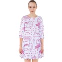 Cute Girly Seamless Pattern Smock Dress View1
