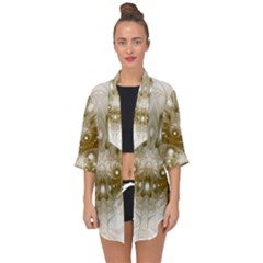 Fractal Fantasy Background Pattern Open Front Chiffon Kimono by Wegoenart