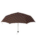 Abstract Orange Geometric Pattern Folding Umbrellas View3