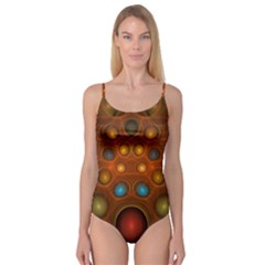 Fractal Fantasy Design Swirl Camisole Leotard  by Wegoenart