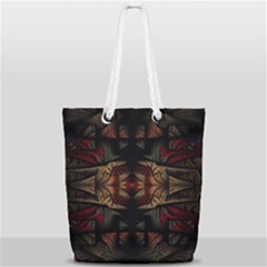 Fractal Fantasy Texture Pattern Full Print Rope Handle Tote (small) by Wegoenart