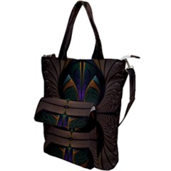 Fractal Abstract Background Pattern Shoulder Tote Bag by Wegoenart