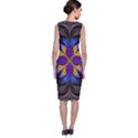 Fractal Flower Fantasy Floral Sleeveless Velvet Midi Dress View2