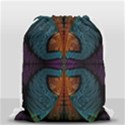 Art Abstract Fractal Pattern Drawstring Bag (Small) View1