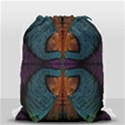 Art Abstract Fractal Pattern Drawstring Bag (Small) View2