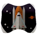 Rocket Space Universe Spaceship Velour Head Support Cushion View1