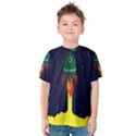 Rocket Halftone Astrology Astronaut Kids  Cotton Tee View1