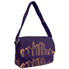 Skyscraper Town Urban Towers Courier Bag by Wegoenart