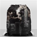 City Night Moon Skyline Skyscraper Drawstring Bag (Small) View1