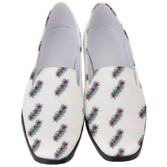 Japan Cherry Blossoms On White Women s Classic Loafer Heels by pepitasart