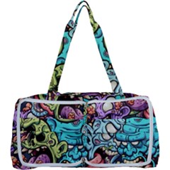 Zombie Heads Pattern Multi Function Bag by Nexatart