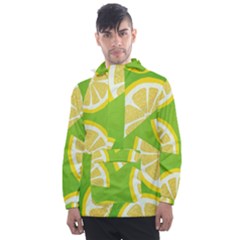Lemon Fruit Healthy Fruits Food Men s Front Pocket Pullover Windbreaker by Nexatart