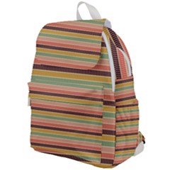 Vintage Stripes Lines Background Top Flap Backpack by Nexatart