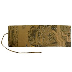 Pcb Printed Circuit Board Roll Up Canvas Pencil Holder (m) by Vaneshart