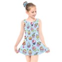 Cupcake Doodle Pattern Kids  Skater Dress Swimsuit View1