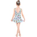 Cupcake Doodle Pattern Kids  Skater Dress Swimsuit View2