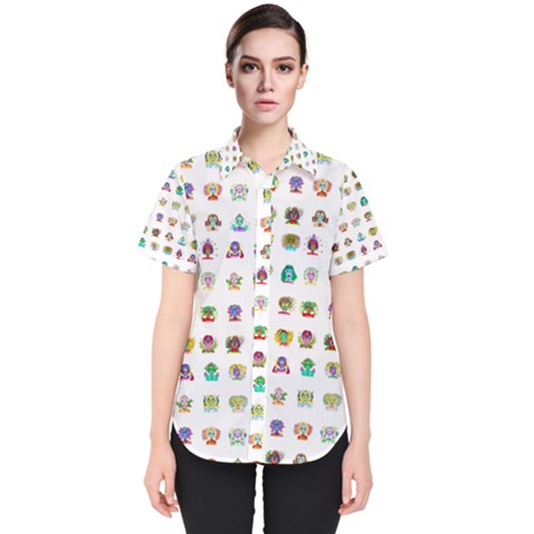 All The Aliens Teeny Women s Short Sleeve Shirt by ArtByAng