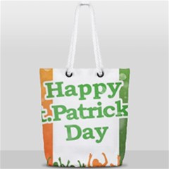 Happy St Patricks Day Design Full Print Rope Handle Tote (small) by dflcprintsclothing