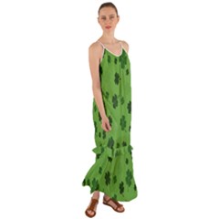 St Patricks Day Cami Maxi Ruffle Chiffon Dress by Valentinaart