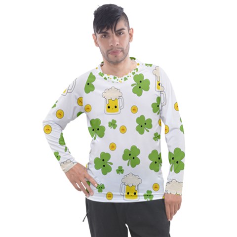 St Patricks Day Men s Pique Long Sleeve Tee by Valentinaart