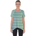 Polka Dots Cut Out Side Drop Tee View1
