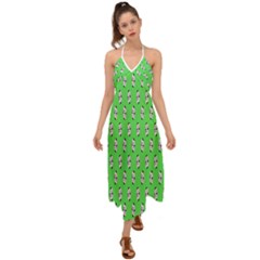 Knotty Ball Halter Tie Back Dress  by Sparkle