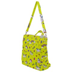 Pattern Unicorns Mermaids Horses Girlish Things Crossbody Backpack by Wegoenart
