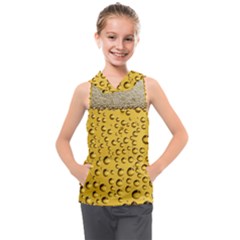 Beer Bubbles Kids  Sleeveless Hoodie by Wegoenart