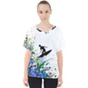 Nature Surfing V-Neck Dolman Drape Top View1
