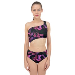 Random Design Spliced Up Two Piece Swimsuit by Sparkle