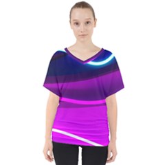 Neon Wonder  V-neck Dolman Drape Top by essentialimage