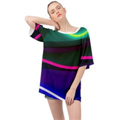 Neon Wonder Oversized Chiffon Top by essentialimage