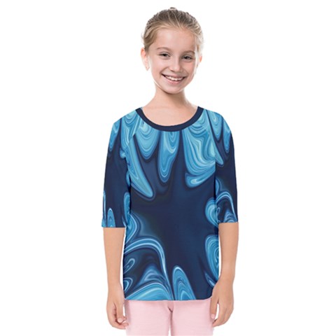 Sea Wrap Kids  Quarter Sleeve Raglan Tee by Sparkle