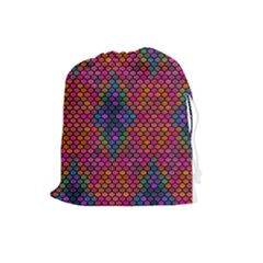Hexxogons Drawstring Pouch (large) by Sparkle