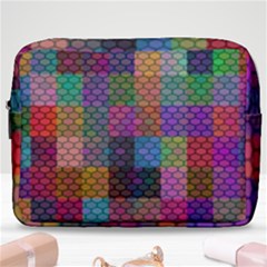 Random Colors Hexagon Make Up Pouch (large) by Sparkle