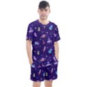 Space Seamless Pattern Men s Mesh Tee and Shorts Set View1