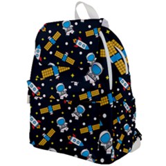 Seamless Adventure Space Vector Pattern Background Top Flap Backpack by Vaneshart