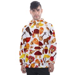Africa Jungle Ethnic Tribe Travel Seamless Pattern Vector Illustration Men s Front Pocket Pullover Windbreaker by Vaneshart