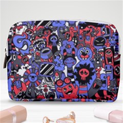 Cute Halloween Monsters Set Background Make Up Pouch (medium) by Vaneshart