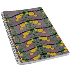 Plumeria And Frangipani Temple Flowers Ornate 5 5  X 8 5  Notebook by pepitasart